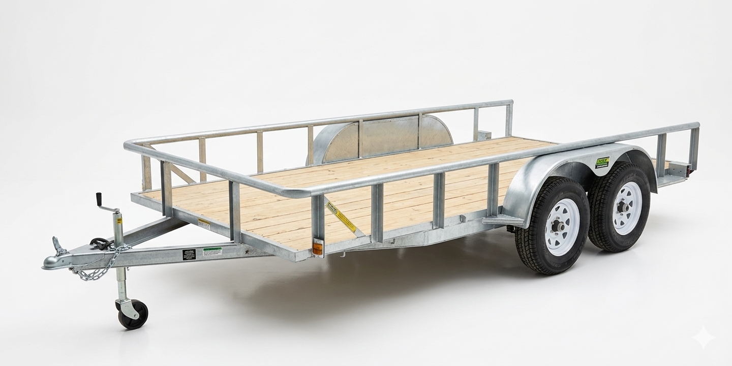 remolque cama baja 7 pie x 16 pie